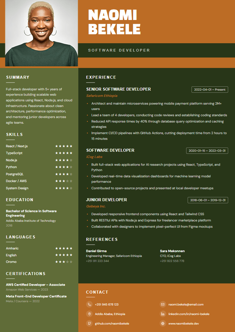 Resume template 7