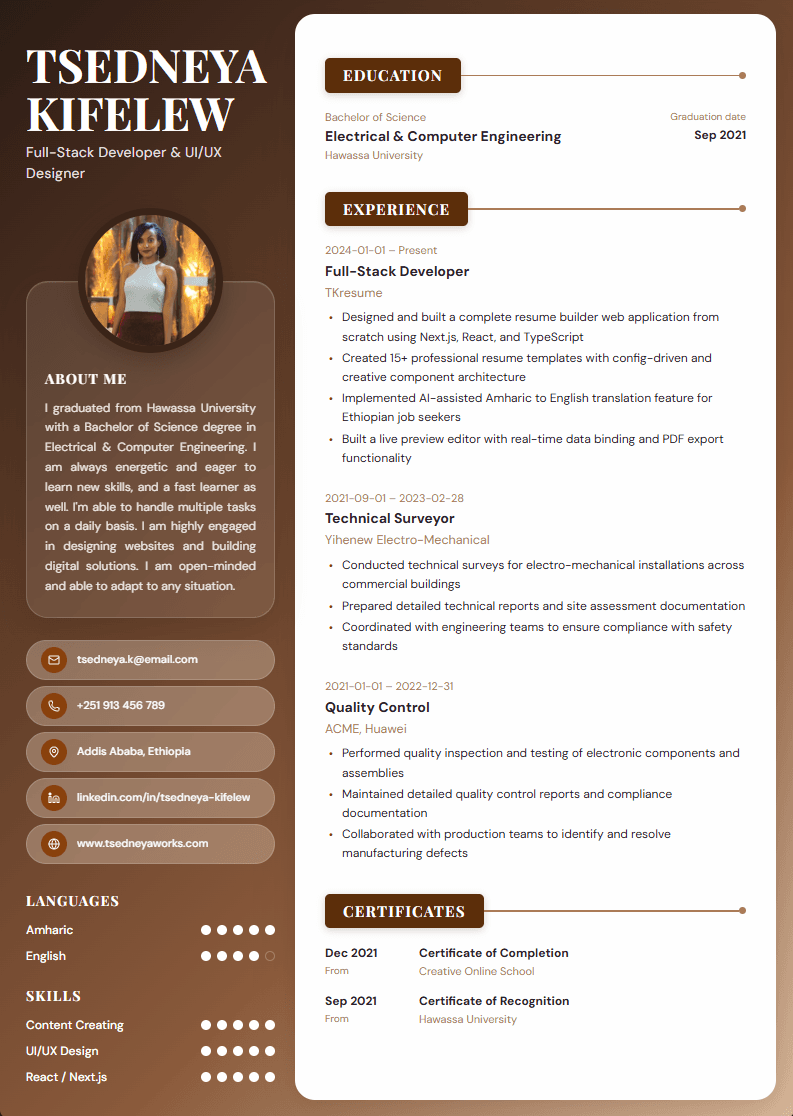 Resume template 6